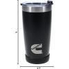 image:imageCummins 20oz Tumbler Stainless Steel Reusable Travel Coffee Mug Double Wall Insulated Thermal Coffee Mug with Snap Seal Red MatteMatte Black