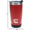 image:imageCummins 20oz Tumbler Stainless Steel Reusable Travel Coffee Mug Double Wall Insulated Thermal Coffee Mug with Snap Seal Red MatteRed Matte