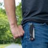 image:imageCummins Serrated Edge Folding Pocket Knife 4Inch Tanto Blade CMN4724 with Liner Lock Lightweight Utility Knife  Black