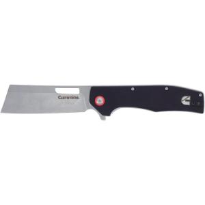 image:imageCummins Cleaver Pocket Knife Folding 35Inch Blade CMN4723  Folding Knife with Frictionless BallBearing Pivot for Easy Open Close  Black