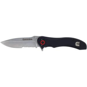 image:imageCummins Serrated Blade D2 Steel Pocket Knife 3inch CMN4726  Lightweight Folding Knife Survival Tactical EDC Black