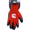 image:imageCummins Red Latex Dipped Palm Gloves  Textured Work Gloves Large Gardening Construction FarmingRed