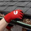 image:imageCummins Red Latex Dipped Palm Gloves  Textured Work Gloves Large Gardening Construction FarmingRed