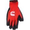 image:imageCummins Red Latex Dipped Palm Gloves  Textured Work Gloves Large Gardening Construction FarmingRed