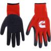 image:imageCummins Red Latex Dipped Palm Gloves  Textured Work Gloves Large Gardening Construction FarmingRed