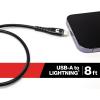 image:imageCummins Lightning to USB Cable MFiCertified Compatible with Most Apple Devices Plus Wrap Attachment 8ft CMN4708