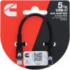 image:imageCummins USBC Audio Aux Adapter in Flexible Steel with Female Connector 5in Type C CMN4713