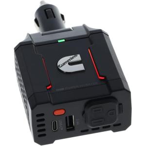 image:imageCummins 120 Watt Cupholder Inverter with Dual AC Outlets DC to AC Car Inverter 12v to 110v CMN120CCMN120D