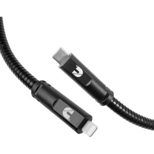 image:imageCummins Steel Braided USBCR LightningR Charging Cord HD Steel Compatible with AppleR Devices 4ft CMN4701