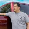 image:imageCummins Mens TShirt Short Sleeve Sport Gray Pocket Tee CMN4754  LargeLarge