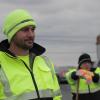 image:imageCummins Winter Knit Beanie Hat Reflective Stripe Watch Cap Adult Mens or Womens Hi Vis Yellow