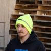 image:imageCummins Winter Knit Beanie Hat Reflective Stripe Watch Cap Adult Mens or Womens Hi Vis Yellow
