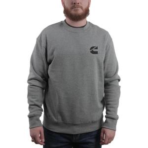 image:imageCummins Fleece Crewneck Sweatshirt Gray S  4XLGray