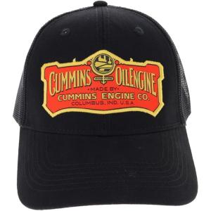 image:imageCummins Hat Vintage Baseball Cap 1919 Logo Snapback Trucker Hats for Men WomeMesh Snapback Cap Brown amp RedBlack