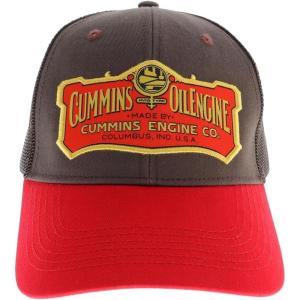 image:imageCummins Hat Vintage Baseball Cap 1919 Logo Snapback Trucker Hats for Men WomeMesh Snapback Cap Brown amp RedBrown  Red