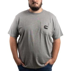 image:imageCummins Mens TShirt Short Sleeve Sport Gray Pocket Tee CMN4754  LargeSmall