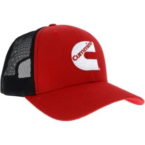 image:imageCummins Trucker Hat Mens and Womens Mesh Back Baseball Cap Snapback Trucker Hat Diesel Tech Ball CapRed