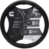 image:imageCummins CMN35389 Executive 18Inch Steering Wheel Cover Leather Semi Truck Interior Accessories for RV and Big RigBlack with Red Stitching