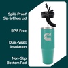 image:imageCummins CMN35400 2 in 1 Tumbler with Flip Lid and Straw 30Ounce Tumbler with Handle Stainless Steel Travel MugGreenGreen
