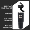 image:imageCummins CMN35401 2 in 1 Tumbler with Flip Lid and Straw 30Ounce Tumbler with Handle Stainless Steel Travel MugBlack