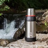 image:imageCummins CMNTHERMOSSS Large 2Liter Stainless Steel Insulated Water Bottle 67Ounce VacuumInsulated ThermalChrome and RedSilver