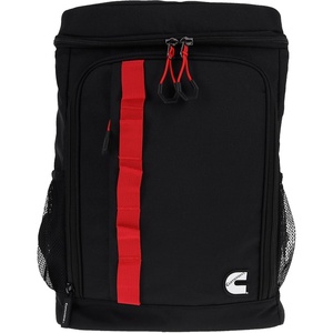 image:imageCummins Backpack Cooler Black with Red Accent Stripe Insulated with Bottle Opener
