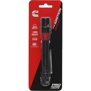 image:imageCummins CMN35362 Pro Series Ignition Rechargeable Flashlight 500 Lumen LED Multiple Light Modes Pocket Pen Clip Flashlight
