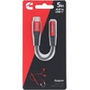 image:imageCummins 35mm AUX Female to USBC Audio Adapter Cable 5 Inch Braided Aluminum Connectors