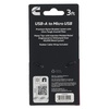 image:imageCummins 3ft USBA to Micro USB Charging Cable Braided Aramid Fiber Aluminum Connectors TangleFree