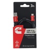 image:imageCummins 3ft USBA to Micro USB Charging Cable Braided Aramid Fiber Aluminum Connectors TangleFree