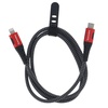 image:imageCummins USBC to Lightning Fast Charging Cable for Apple iPhone and iPad Braided Aramid Fiber 3ft Red and Black