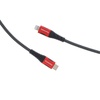 image:imageCummins USBC to Lightning Fast Charging Cable for Apple iPhone and iPad Braided Aramid Fiber 3ft Red and Black