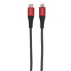 image:imageCummins USBC to Lightning Fast Charging Cable for Apple iPhone and iPad Braided Aramid Fiber 3ft Red and Black